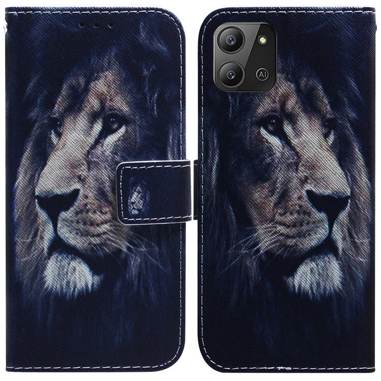Coloured Drawing Leather Phone Case, For Infinix Hot 11 2022, For Infinix Note 12 VIP, For Tecno Spark 9 Pro