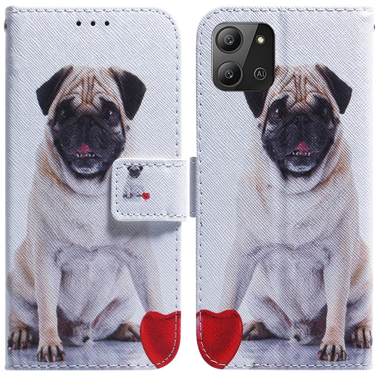 Coloured Drawing Leather Phone Case, For Infinix Hot 11 2022, For Infinix Note 12 VIP, For Tecno Spark 9 Pro
