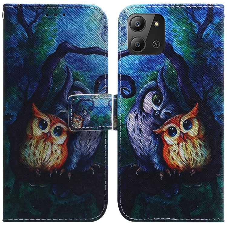 Coloured Drawing Leather Phone Case, For Infinix Hot 11 2022, For Infinix Note 12 VIP, For Tecno Spark 9 Pro