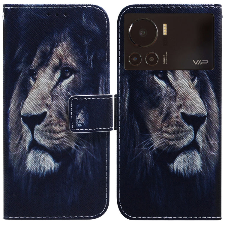 Coloured Drawing Leather Phone Case, For Infinix Hot 11 2022, For Infinix Note 12 VIP, For Tecno Spark 9 Pro