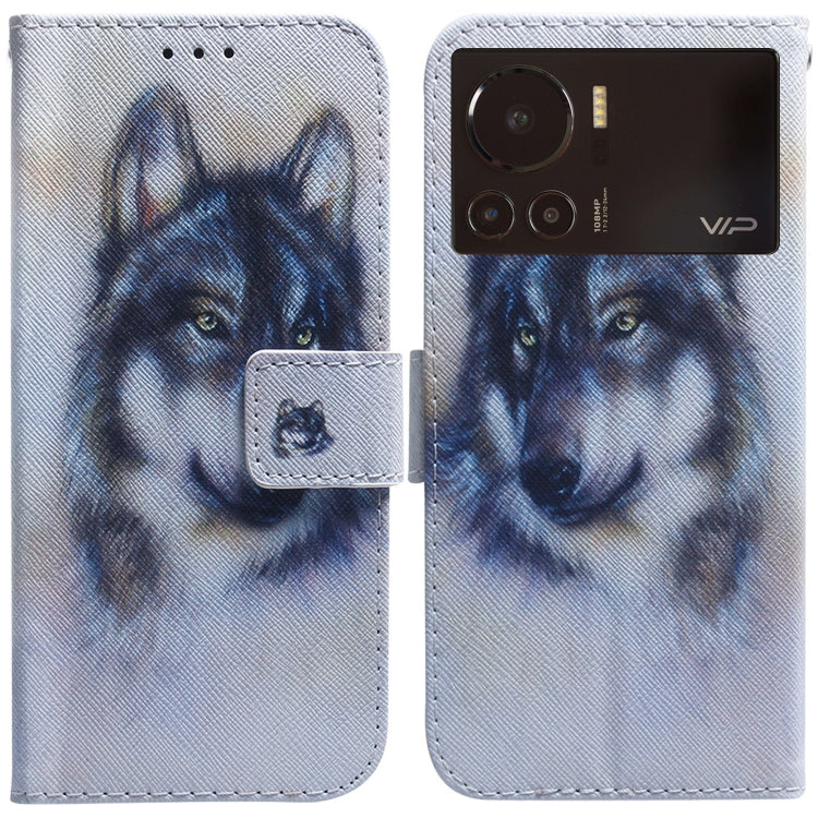 Coloured Drawing Leather Phone Case, For Infinix Hot 11 2022, For Infinix Note 12 VIP, For Tecno Spark 9 Pro