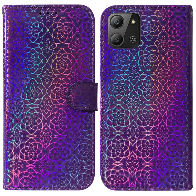 Colorful Magnetic Buckle Leather Phone Case, For Infinix Hot 11 2022, For Infinix Note 12 VIP, For Tecno Spark 9 Pro
