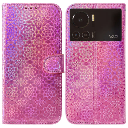 Colorful Magnetic Buckle Leather Phone Case, For Infinix Hot 11 2022, For Infinix Note 12 VIP, For Tecno Spark 9 Pro