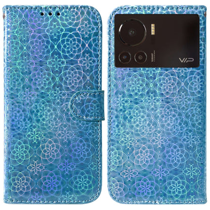 Colorful Magnetic Buckle Leather Phone Case, For Infinix Hot 11 2022, For Infinix Note 12 VIP, For Tecno Spark 9 Pro