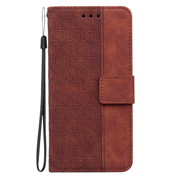 Geometric Embossed Leather Phone Case, For Infinix Hot 11 2022, For Infinix Note 12 VIP, For Tecno Spark 9 Pro