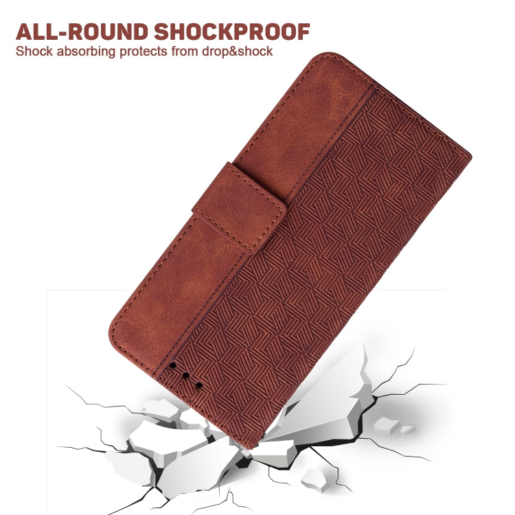 Geometric Embossed Leather Phone Case, For Infinix Hot 11 2022, For Infinix Note 12 VIP, For Tecno Spark 9 Pro