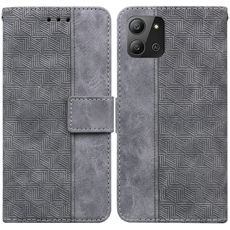 Geometric Embossed Leather Phone Case, For Infinix Hot 11 2022, For Infinix Note 12 VIP, For Tecno Spark 9 Pro