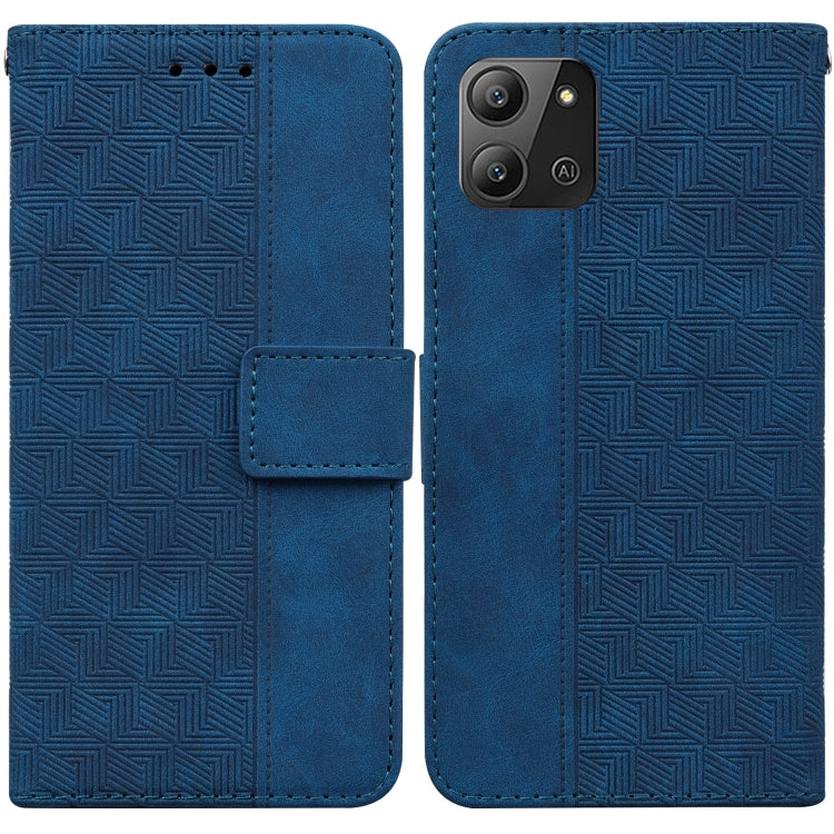 Geometric Embossed Leather Phone Case, For Infinix Hot 11 2022, For Infinix Note 12 VIP, For Tecno Spark 9 Pro