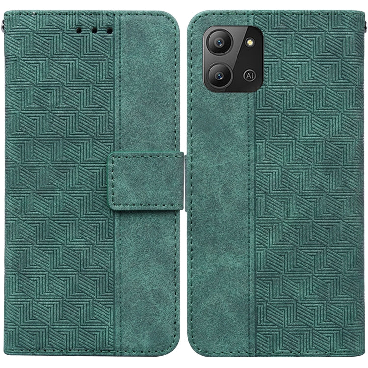 Geometric Embossed Leather Phone Case, For Infinix Hot 11 2022, For Infinix Note 12 VIP, For Tecno Spark 9 Pro