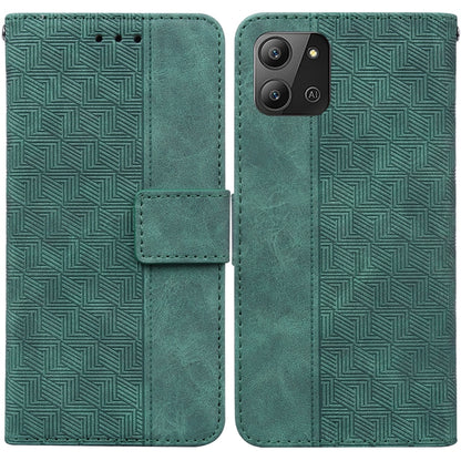 Geometric Embossed Leather Phone Case, For Infinix Hot 11 2022, For Infinix Note 12 VIP, For Tecno Spark 9 Pro