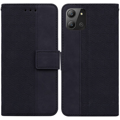 Geometric Embossed Leather Phone Case, For Infinix Hot 11 2022, For Infinix Note 12 VIP, For Tecno Spark 9 Pro