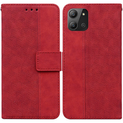 Geometric Embossed Leather Phone Case, For Infinix Hot 11 2022, For Infinix Note 12 VIP, For Tecno Spark 9 Pro