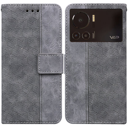 Geometric Embossed Leather Phone Case, For Infinix Hot 11 2022, For Infinix Note 12 VIP, For Tecno Spark 9 Pro