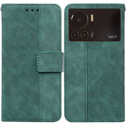 Geometric Embossed Leather Phone Case, For Infinix Hot 11 2022, For Infinix Note 12 VIP, For Tecno Spark 9 Pro