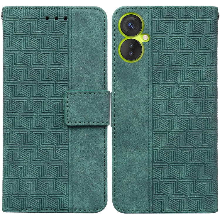 Geometric Embossed Leather Phone Case, For Infinix Hot 11 2022, For Infinix Note 12 VIP, For Tecno Spark 9 Pro