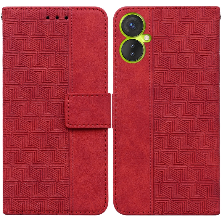 Geometric Embossed Leather Phone Case, For Infinix Hot 11 2022, For Infinix Note 12 VIP, For Tecno Spark 9 Pro