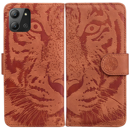 Tiger Embossing Pattern Horizontal Flip Leather Phone Case, For Infinix Hot 11 2022, For Infinix Note 12 VIP, For Tecno Spark 9 Pro