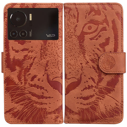 Tiger Embossing Pattern Horizontal Flip Leather Phone Case, For Infinix Hot 11 2022, For Infinix Note 12 VIP, For Tecno Spark 9 Pro