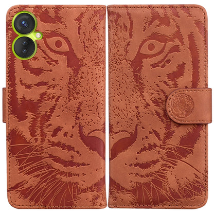 Tiger Embossing Pattern Horizontal Flip Leather Phone Case, For Infinix Hot 11 2022, For Infinix Note 12 VIP, For Tecno Spark 9 Pro