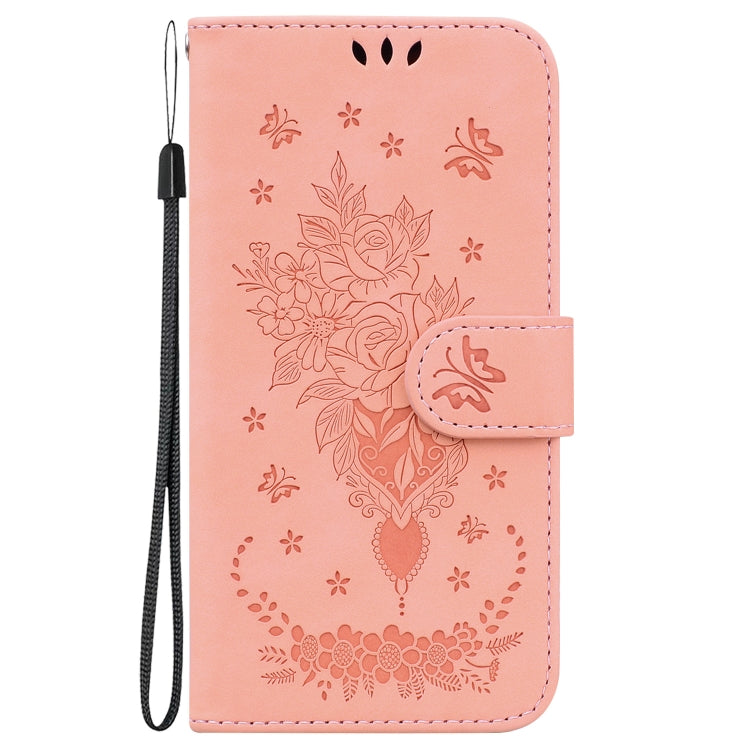 Butterfly Rose Embossed Leather Phone Case, For Infinix Hot 11 2022, For Infinix Note 12 VIP, For Tecno Spark 9 Pro