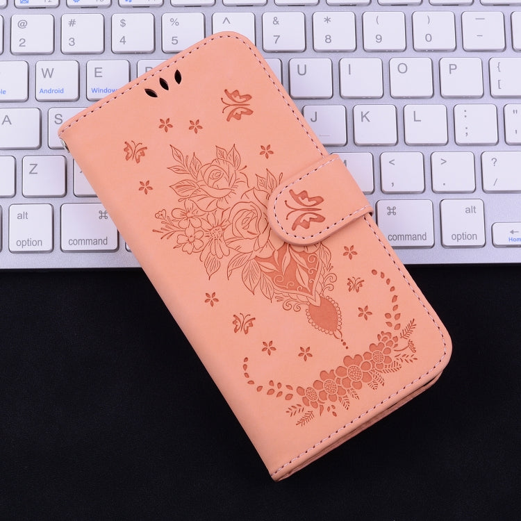 Butterfly Rose Embossed Leather Phone Case, For Infinix Hot 11 2022, For Infinix Note 12 VIP, For Tecno Spark 9 Pro