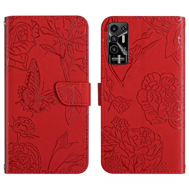 HT03 Skin Feel Butterfly Embossed Flip Leather Phone Case, For Tecno Camon 17 Pro, For Tecno Camon 17P, For Tecno Camon 18i, For Tecno Camon 18 P, For Tecno Camon 19 4G, For Tecno Camon 19 Pro 4G, For Tecno Pova 2, For Tecno Spark 8                    ...