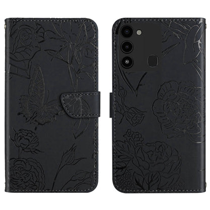 HT03 Skin Feel Butterfly Embossed Flip Leather Phone Case, For Tecno Camon 17 Pro, For Tecno Camon 17P, For Tecno Camon 18i, For Tecno Camon 18 P, For Tecno Camon 19 4G, For Tecno Camon 19 Pro 4G, For Tecno Pova 2, For Tecno Spark 8                    ...