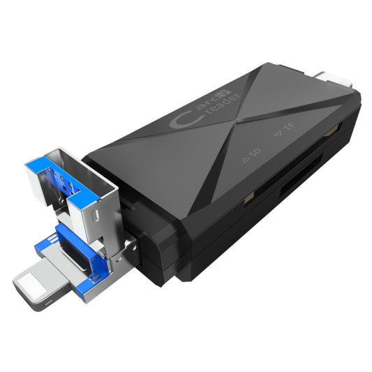 Lecteur de cartes multifonctions ADS-218 8 broches + USB + Type-C