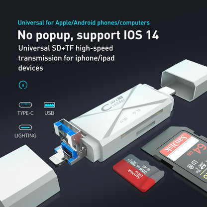 Lecteur de carte multifonction ADS-218 8 broches+USB+Type-C