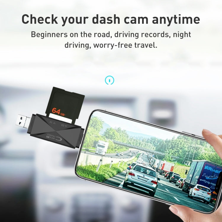 Lecteur de carte multifonction ADS-218 8 broches+USB+Type-C