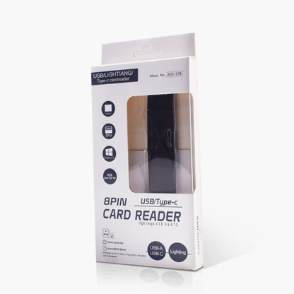 Lecteur de carte multifonction ADS-218 8 broches+USB+Type-C