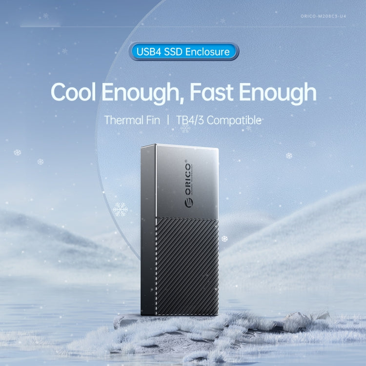ORICO 20Gbps USB3.2 Gen2x2 Type-C M.2 NVMe SSD Enclosure