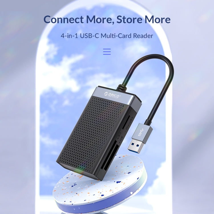Lecteur de carte multifonction USB-C 4-en-1 simultané ORICO CL4T-C3, CL4T-C3