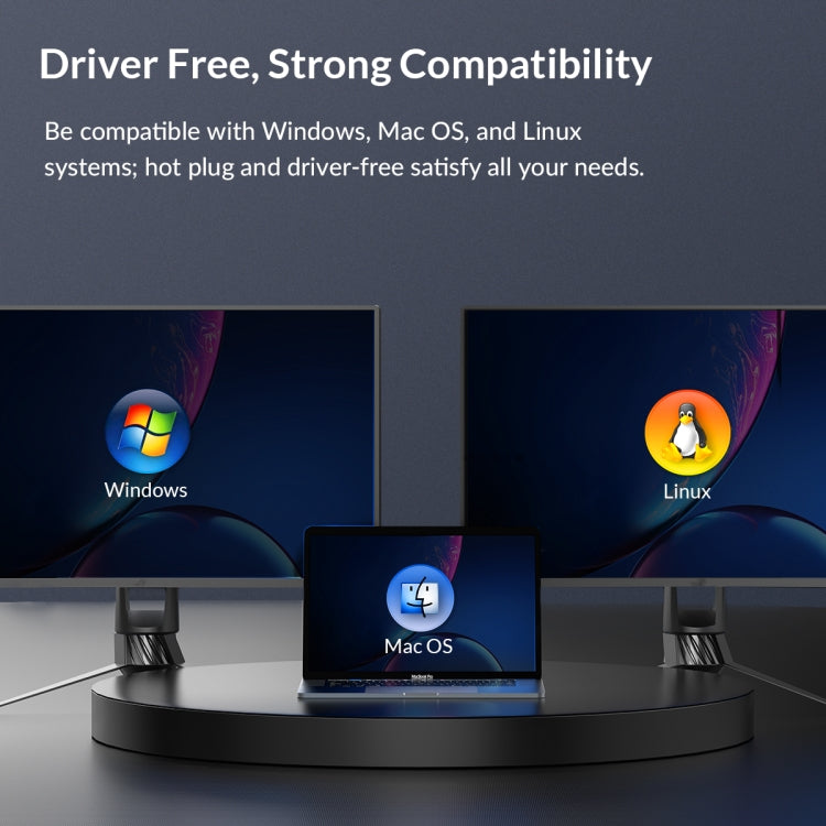 Lecteur de carte multifonction USB-C 4-en-1 simultané ORICO CL4T-C3, CL4T-C3