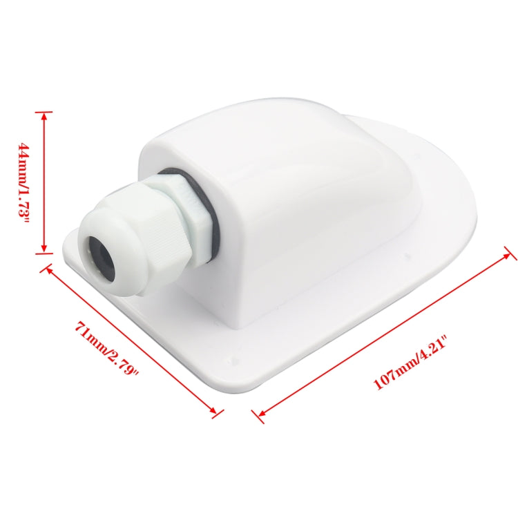 RV Sealed Waterproof Solar Double Cable Entry Gland Box, A6097