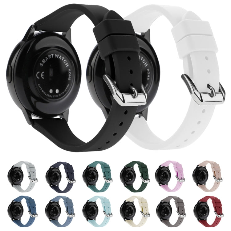 Universal T-buckle Silicone Watch Band, 20mm, 22mm