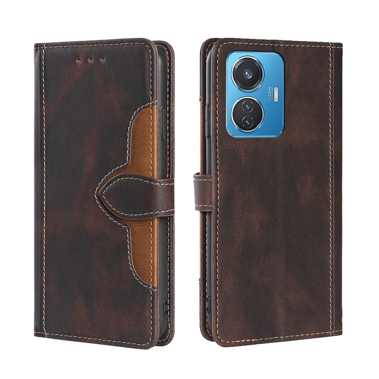 Skin Feel Magnetic Buckle Leather Phone Case, For Motorola Moto G32 4G, For Realme GT2 Explorer Master, For vivo iQOO Z6 44W/T1 Snapdragon 680, For vivo Y77 5G Global