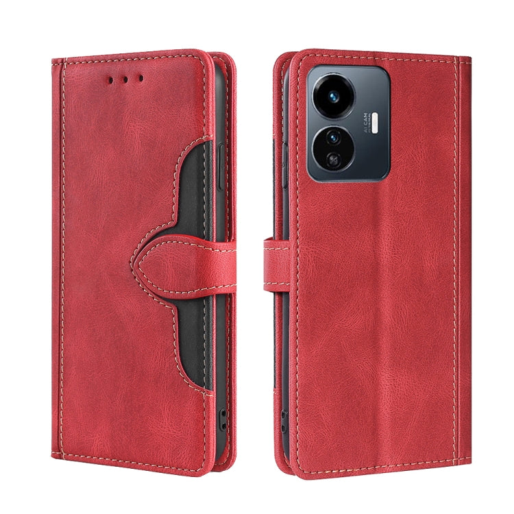 Skin Feel Magnetic Buckle Leather Phone Case, For Motorola Moto G32 4G, For Realme GT2 Explorer Master, For vivo iQOO Z6 44W/T1 Snapdragon 680, For vivo Y77 5G Global