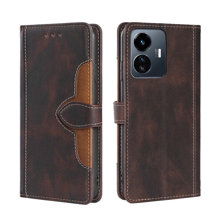 Skin Feel Magnetic Buckle Leather Phone Case, For Motorola Moto G32 4G, For Realme GT2 Explorer Master, For vivo iQOO Z6 44W/T1 Snapdragon 680, For vivo Y77 5G Global