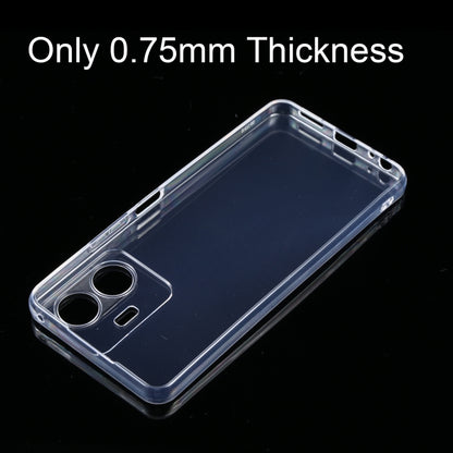 0.75mm Ultra-thin Transparent TPU Phone Case, For vivo Y77, For ASUS ROG Phone 6, For Huawei nova Y90, For Itel Vision 1 Pro / S16, For Infinix Note 12 VIP, For Tecno Pouvoir 4