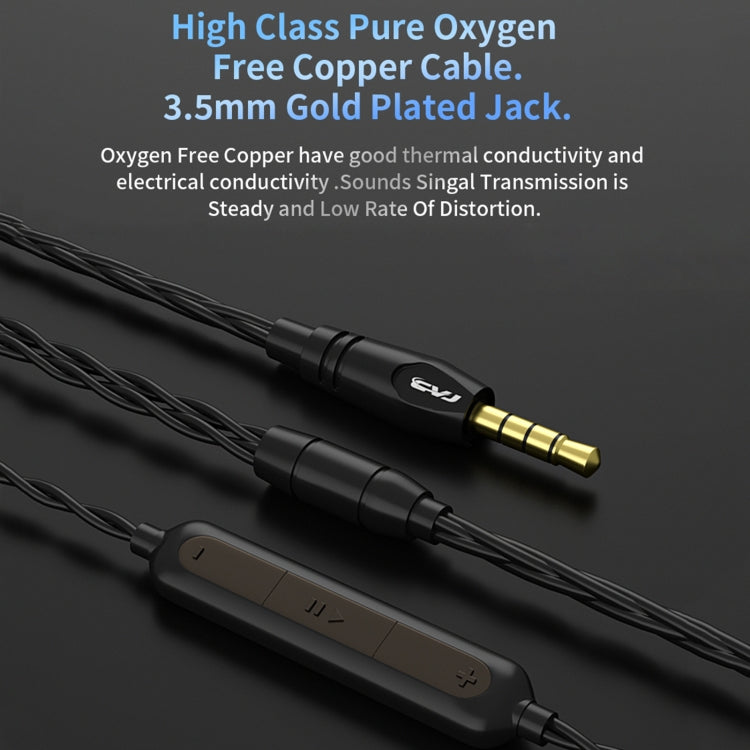 CVJ-CSN In-Ear Dual Magnetic Circuit Dynamic HIFI Wired Earphone, With Mic, Without Mic