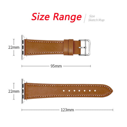 Single Lap Microfiber Leather Watch Band For Apple Watch Series, 7 45mm / 6&SE&5&4 44mm / 3&2&1 42mm, 7 41mm / 6&SE&5&4 40mm / 3&2&1 38mm