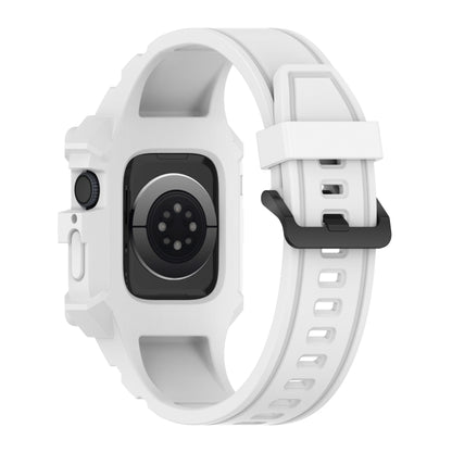 Integrated Silicone Watch Band For Apple Watch Series, 7 45mm / 6&SE&5&4 44mm / 3&2&1 42mm