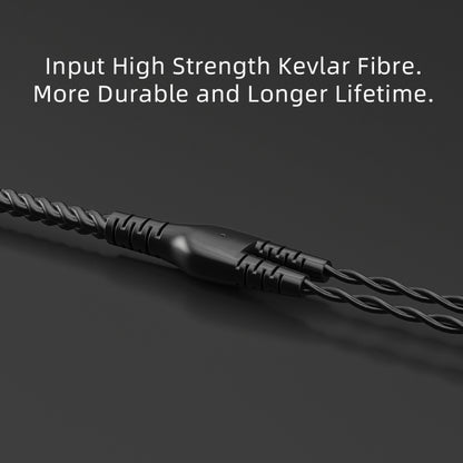 CVJ V2 1.25m Oxygen-free Copper Original 3.5mm Elbow Earphone Cable, 0.75mm No Mic, 0.78mm No Mic, 0.75mm with Mic, 0.78mm with Mic
