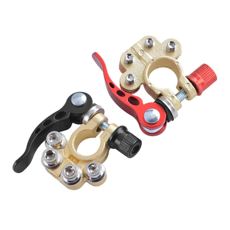 1 Pair Car Battery Terminals Quick Disconnect Cables Connectors, with L Wrench + Insulation Pad, with L Wrench + Insulation Pad