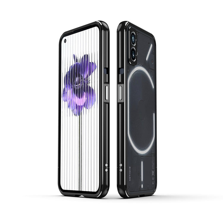 Aurora Series Lens Protector + Metal Frame Protective Phone Case, For Nothing Phone 1