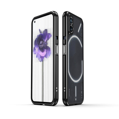 Aurora Series Lens Protector + Metal Frame Protective Phone Case, For Nothing Phone 1