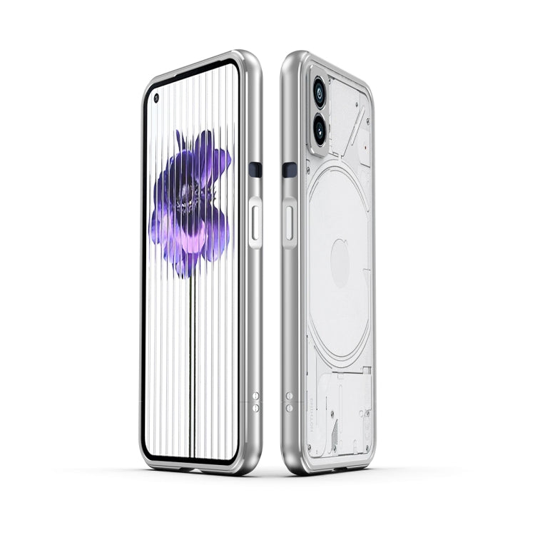 Aurora Series Lens Protector + Metal Frame Protective Phone Case, For Nothing Phone 1