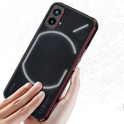 Aurora Series Lens Protector + Metal Frame Protective Phone Case, For Nothing Phone 1