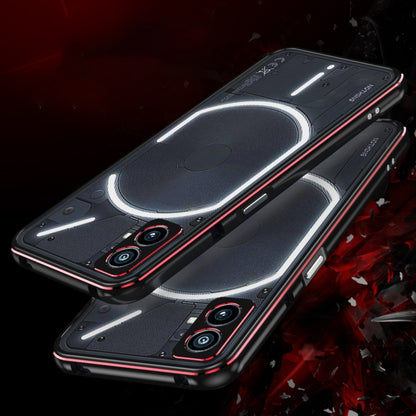 Aurora Series Lens Protector + Metal Frame Protective Phone Case, For Nothing Phone 1